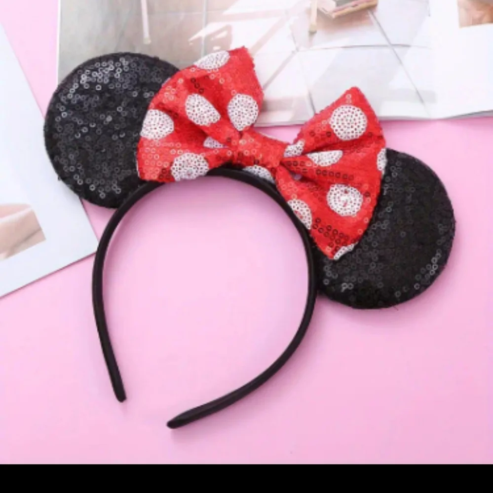 🐭🐭NEW🐭🐭ADORABLE!! MINNI MOUSE EARS Headband in RED